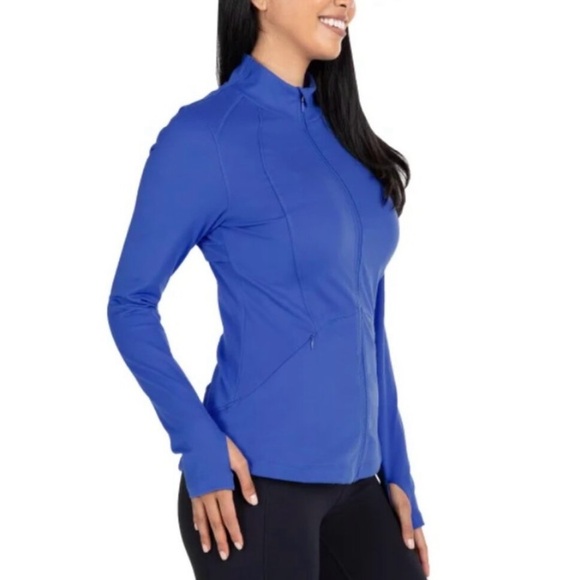 NWT Spyder Women's Yoga Jacket, Blue (Blue Delphi) - Picture 3 of 15